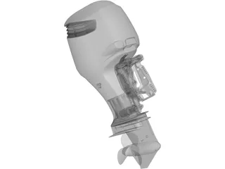 Outboard Engine Suzuki 250 3D Model