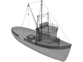 Fishing Boat 3D Model