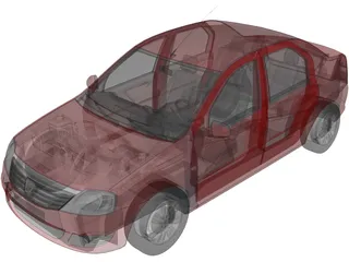 Renault Logan 3D Model