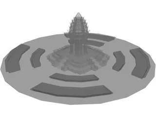 Independence Monument (Cambodia) 3D Model