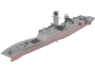 Type 054A Frigate 3D Model