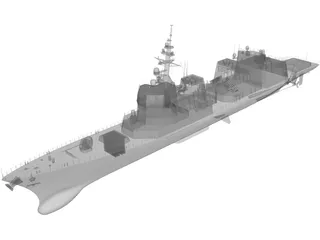 Akizuki-class Destroyer (2010) 3D Model