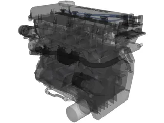 Caterham Duratec Engine 3D Model