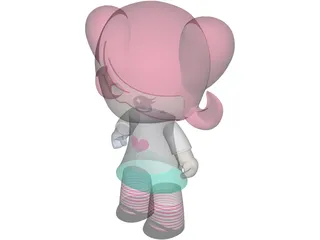 Toy Doll 3D Model