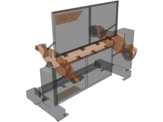 ABB Positioner IRBP K-300 3D Model