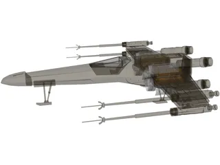 Star Wars X-Wing 3D Model