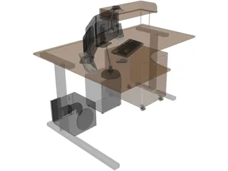 Corner desktop 3D Model