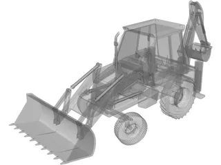 JCB 3DX 3D Model