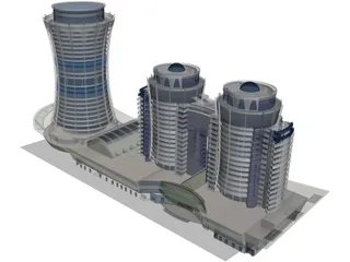 Azim Zadeh Tower 3D Model