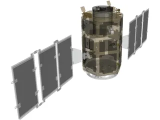 Kompsat 2 Artificial Satellite 3D Model