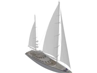 Sailboat 3D Model