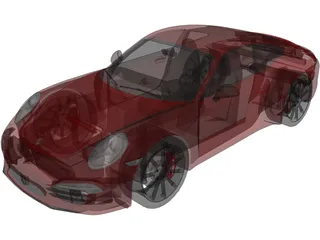 Porsche 911 Carrera 4S (2013) 3D Model