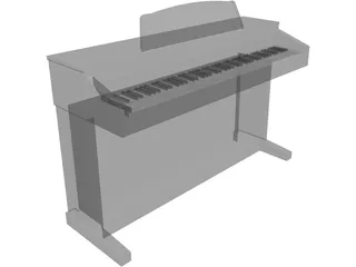 Kawai CA-5 Rosewood Digital Piano 3D Model