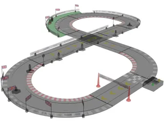 Racing Track 3D Model