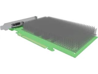 PCIeX16 Graphic Card 3D Model