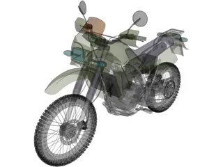 Kawasaki KLR 650 3D Model