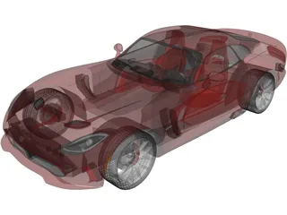 Dodge Viper GTS (2013) 3D Model