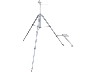 Camera Tripod 3D Model