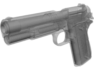 Colt 1911 Automatic 3D Model
