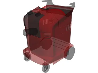 Industrial Vacuum Cleaner 3D Model