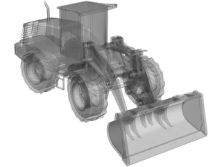 Hitachi Wheeled Loader 3D Model