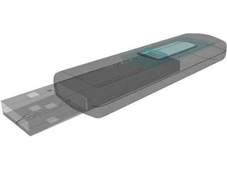 Transcend USB Pendrive 3D Model