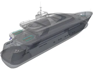 Superyacht 3D Model