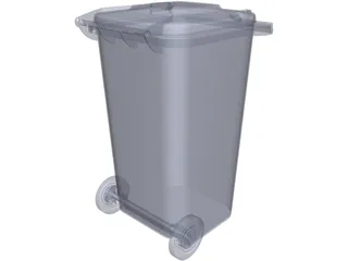 Wheelie Bin 3D Model