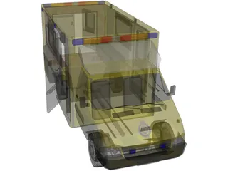 Mercedes London Ambulance 3D Model