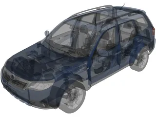 Subaru Forester XT (2008) 3D Model