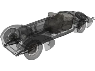 Mercedes-Benz SSK Roadster 3D Model