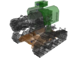Space Marine Tank 3D Model