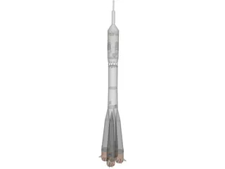 Soyuz Rocket 3D Model