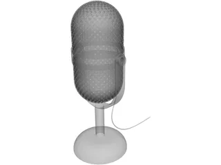 Vintage Microphone 3D Model