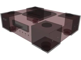 Audio CD Player 3D Model