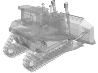 Caterpillar Bulldozer 3D Model