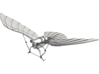 Fly Machine Leonardo Da Vincy 3D Model