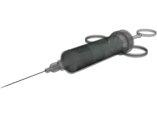 Old Syringe 3D Model