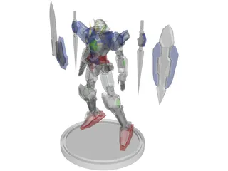 Gundam Exia 3D Model