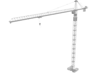 Tower Crane 3D Model