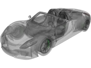 Porsche 918 Spyder (2014) 3D Model