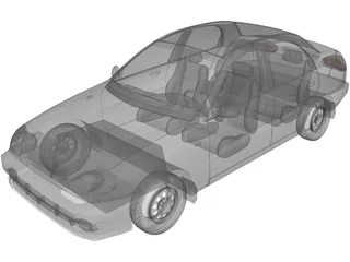 Daewoo Lanos (2000) 3D Model