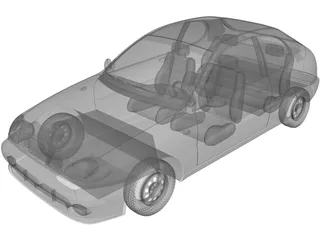 Daewoo Lanos Hatchback (2000) 3D Model