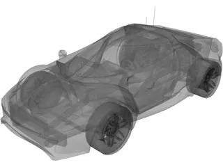 Lancia Stratos Fenomenon Concept (2005) 3D Model