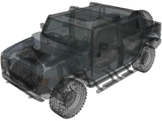 Hummer H2 3D Model