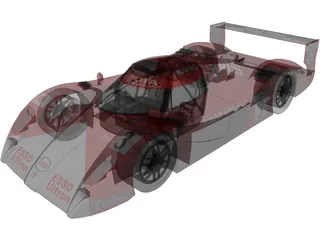 Toyota GT1 TS020 3D Model