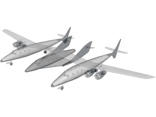 Virgin Galactic 3D Model