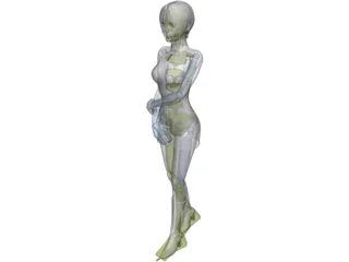 Japanese Girl 3D Model