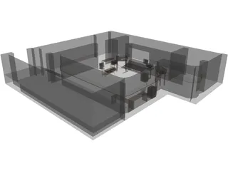 Recording Studio 3D Model