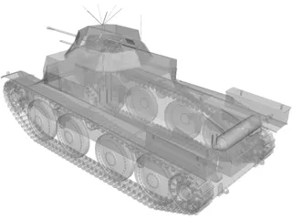 Aufklärungspanzer 38 3D Model